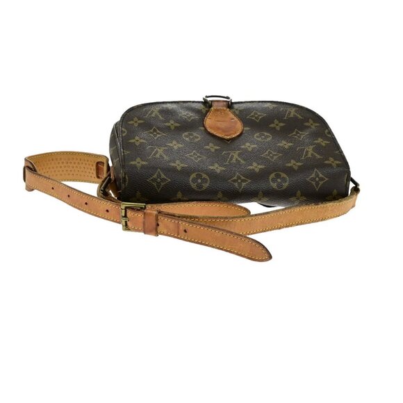 LOUIS VUITTON Saint Cloud GM Shoulder Bag Monogram Leather Brown - Picture 8 of 16